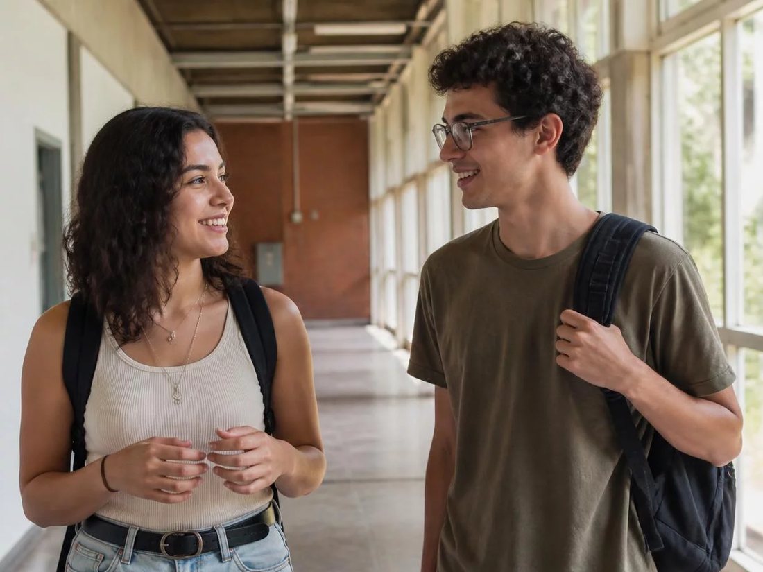 Grupo pequeno em volta de uma mesa comprida lendo teses impressas